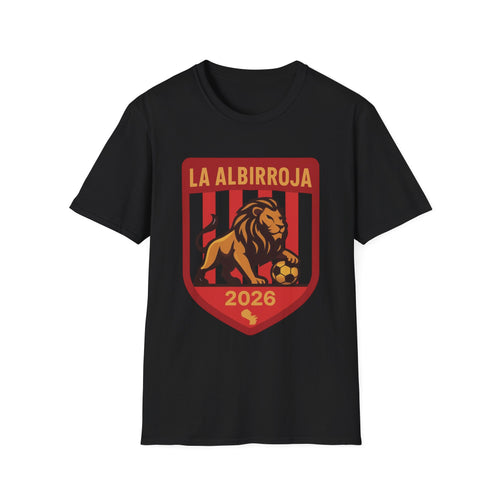 La Albirroja 2026 Soccer T-Shirt — Lion Crest Football Fan Tee