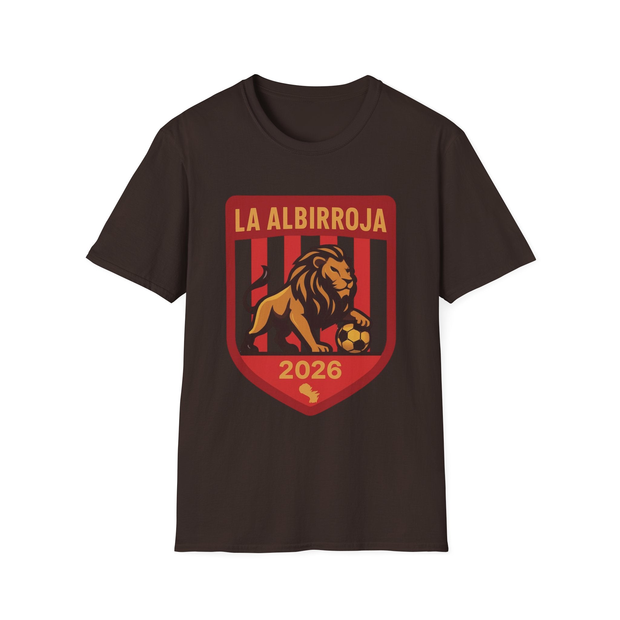 La Albirroja 2026 Soccer T-Shirt — Lion Crest Football Fan Tee