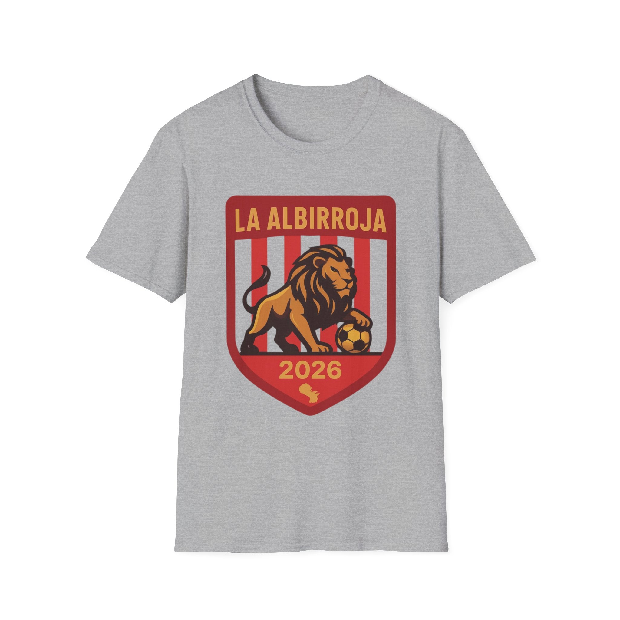 La Albirroja 2026 Soccer T-Shirt — Lion Crest Football Fan Tee