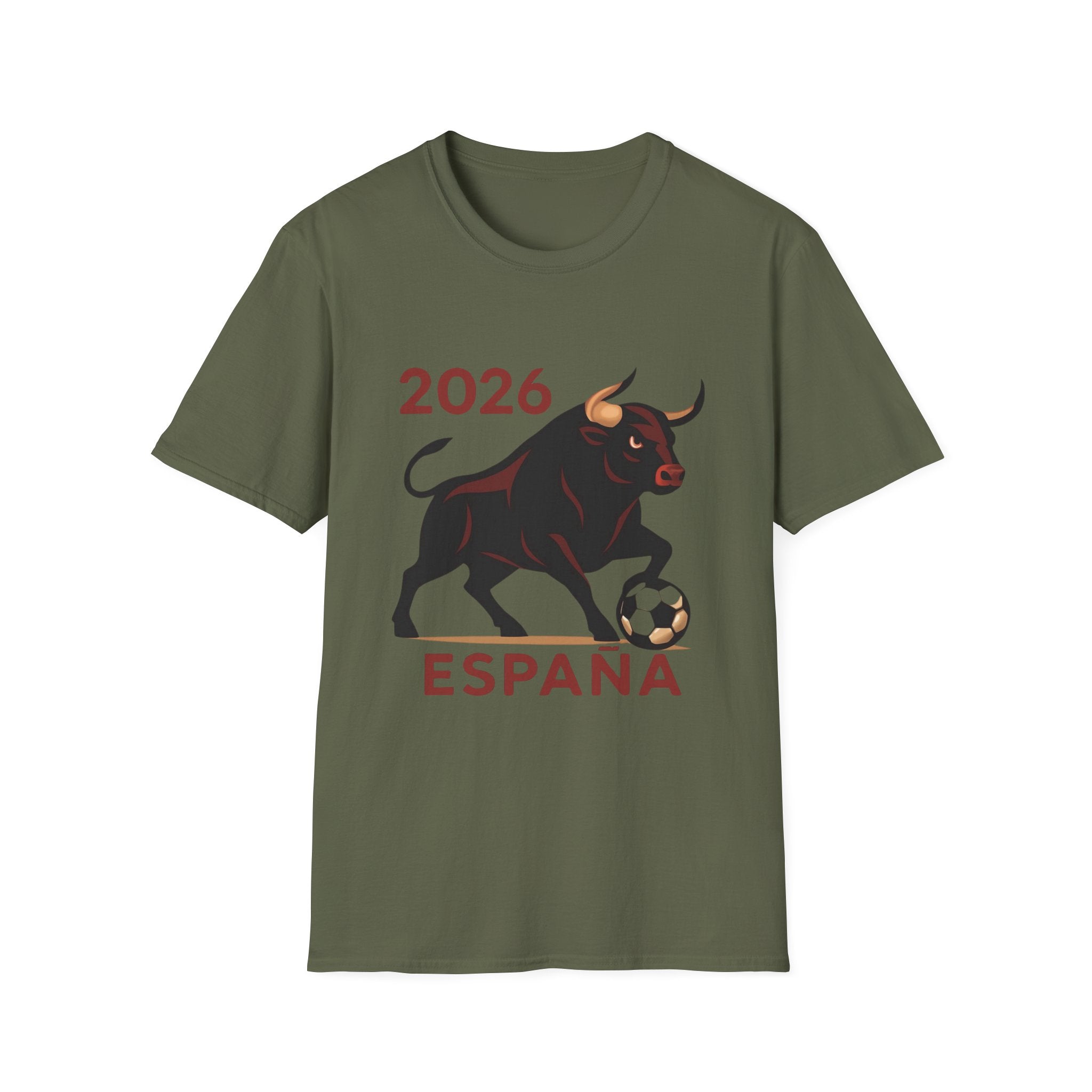 España 2026 Soccer T-Shirt – Bull & Ball World Cup Fan Tee