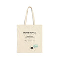 Tote Bag — "I Have Notes" Grammar Nerd Canvas Tote