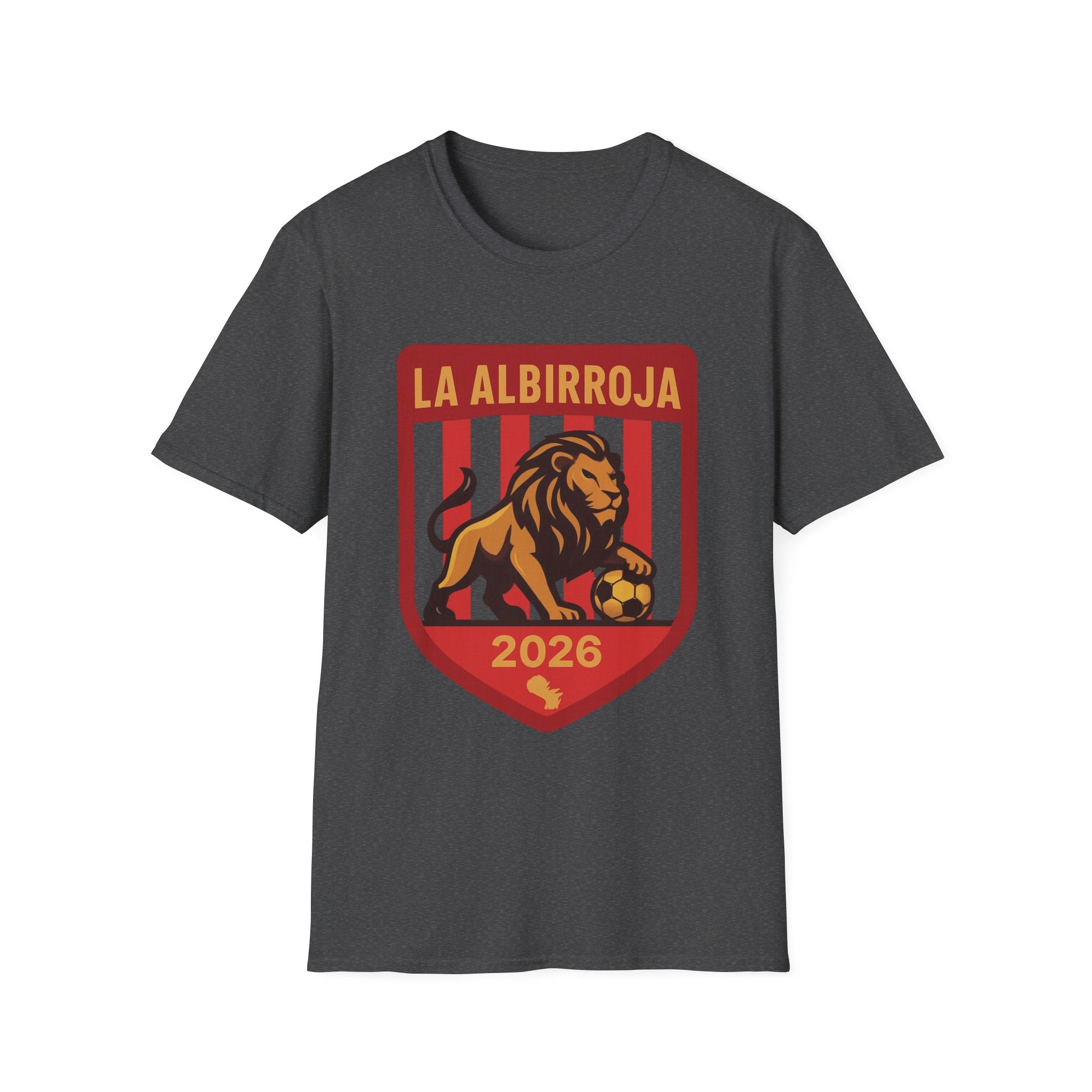 La Albirroja 2026 Soccer T-Shirt — Lion Crest Football Fan Tee