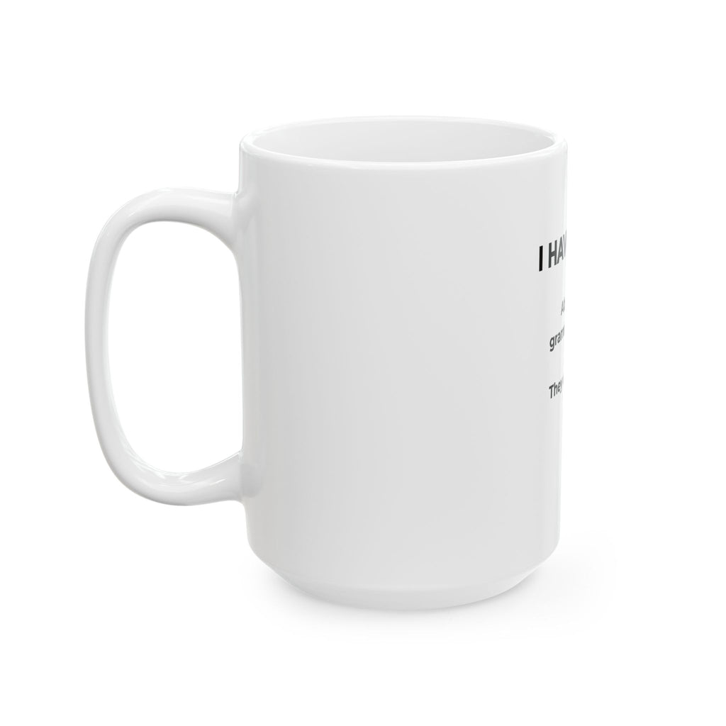 Grammar Police Cat Mug — "I Have Notes. About your grammar choices. They concern me." Ceramic Coffee Cup (11oz, 15oz)